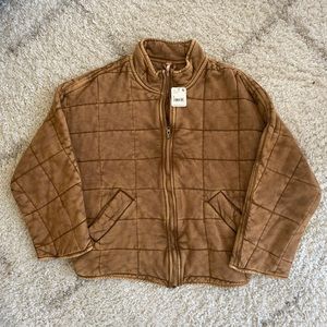 Free People Dolman Quilted Knit Jacket